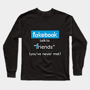 Fakebook Long Sleeve T-Shirt